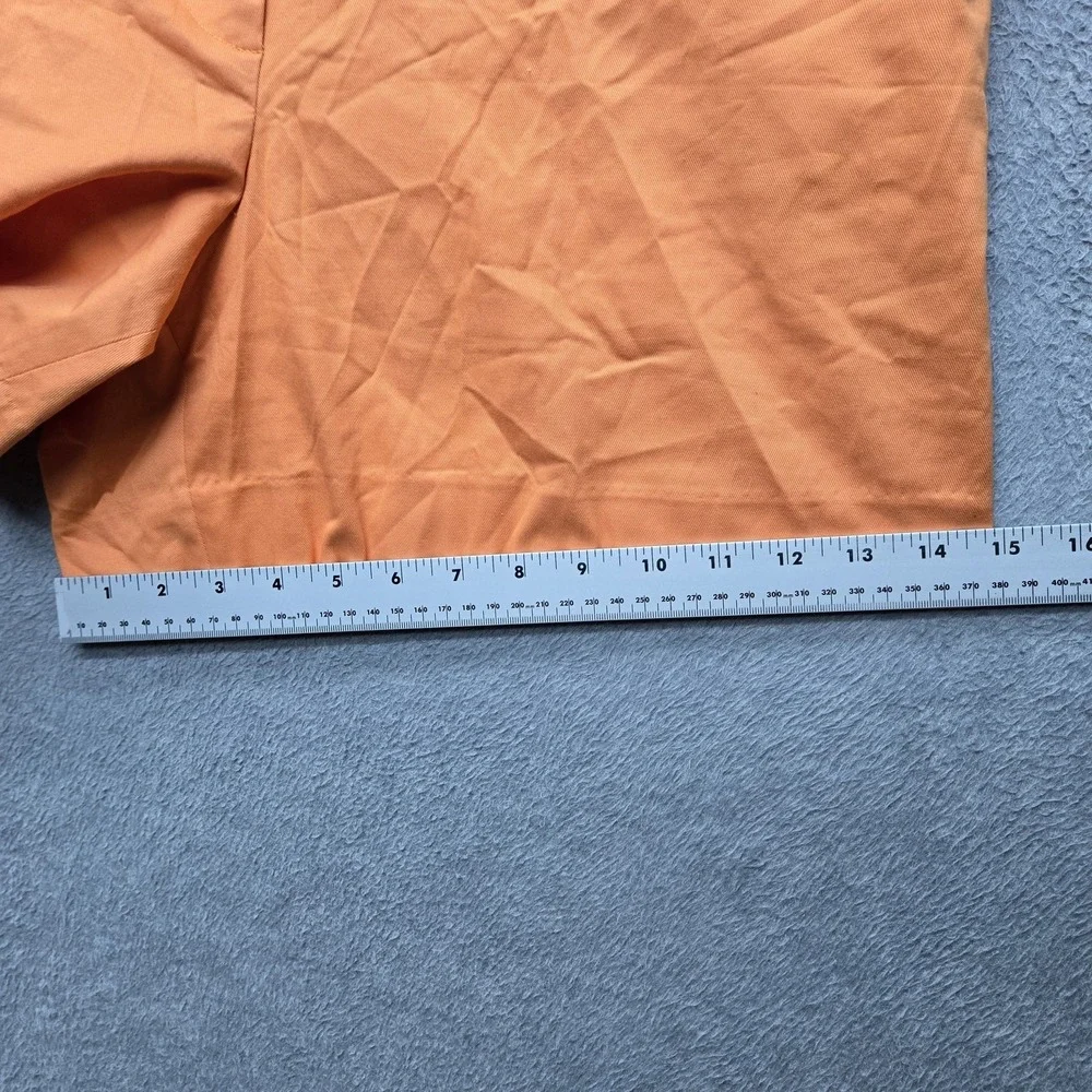 Michael Kors Women Shorts 16 Orange Chino Twill 5